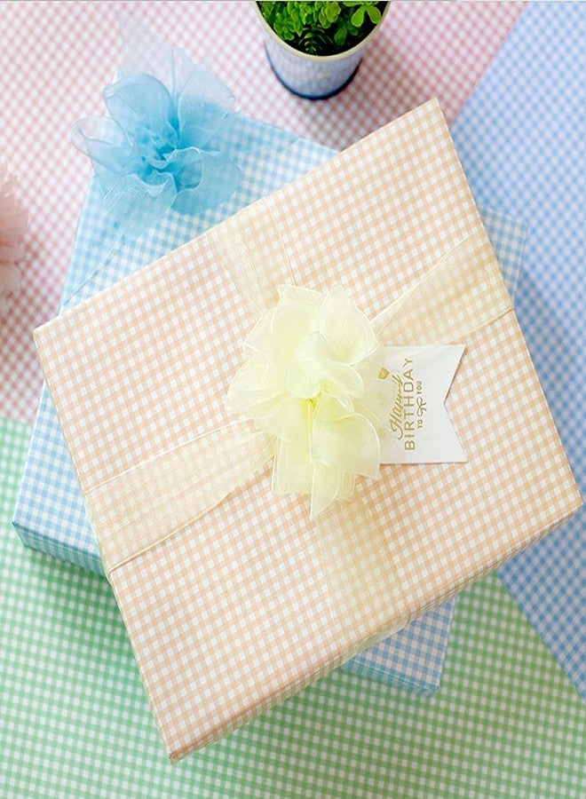 Geluode Classic Plaid Wrapping Paper, Popular Light Color in White Kraft Gift Wrapping Paper, 20x28 inches per sheet (10 sheets: 38 sq. ft. ttl.), Folded Paper for Families, Friends, Kids in Birthday, Wedding, Baby Shower, Congrats and Holiday - Image 5